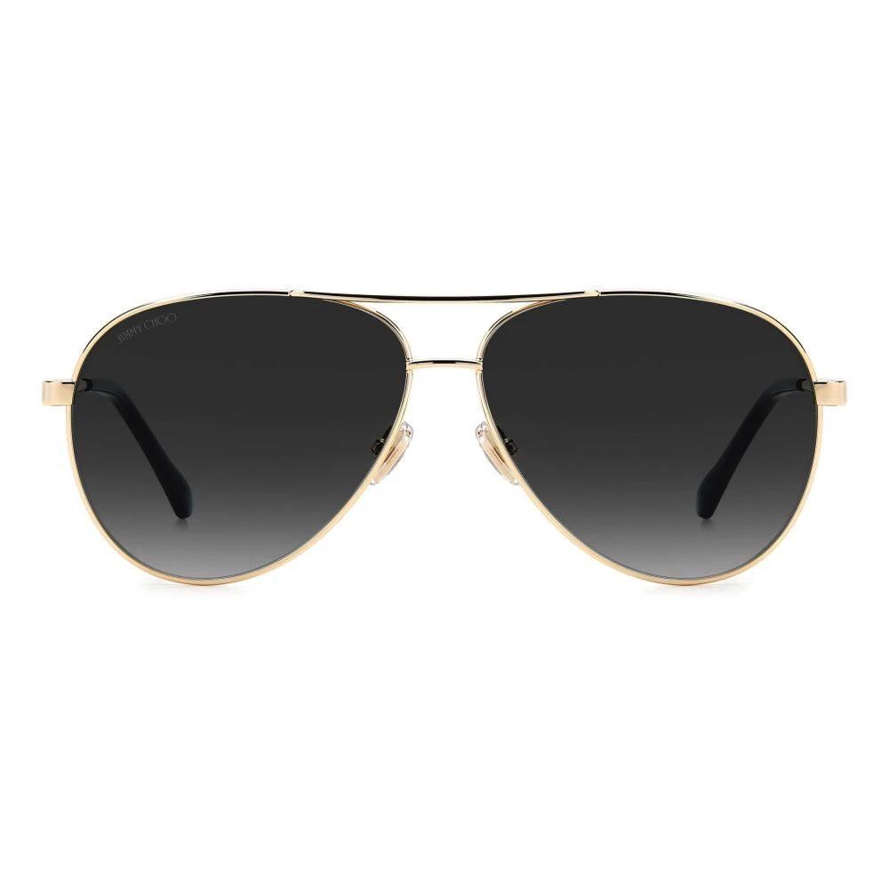 Jimmy Choo Gold Metal Sunglasses by Jimmy Choo