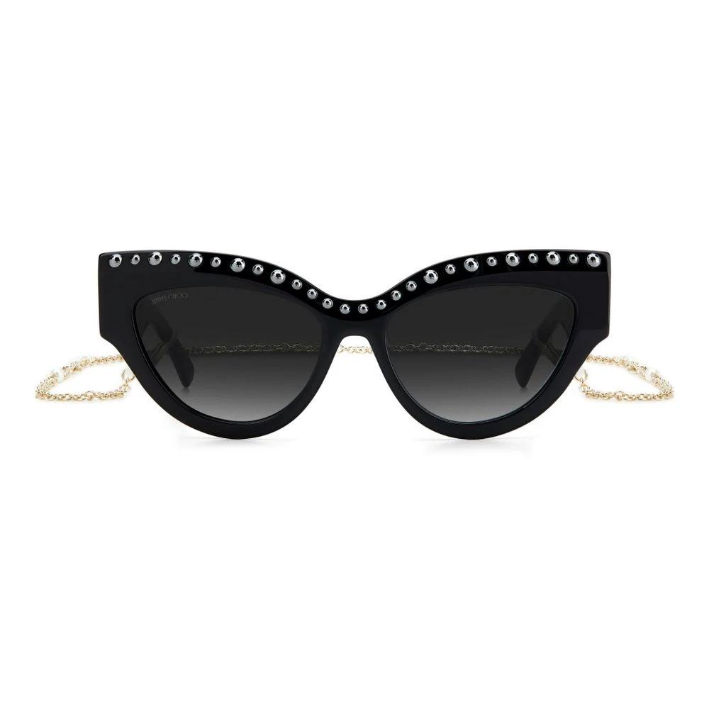 Jimmy Choo Black Acetate Sunglasses by Jimmy Choo