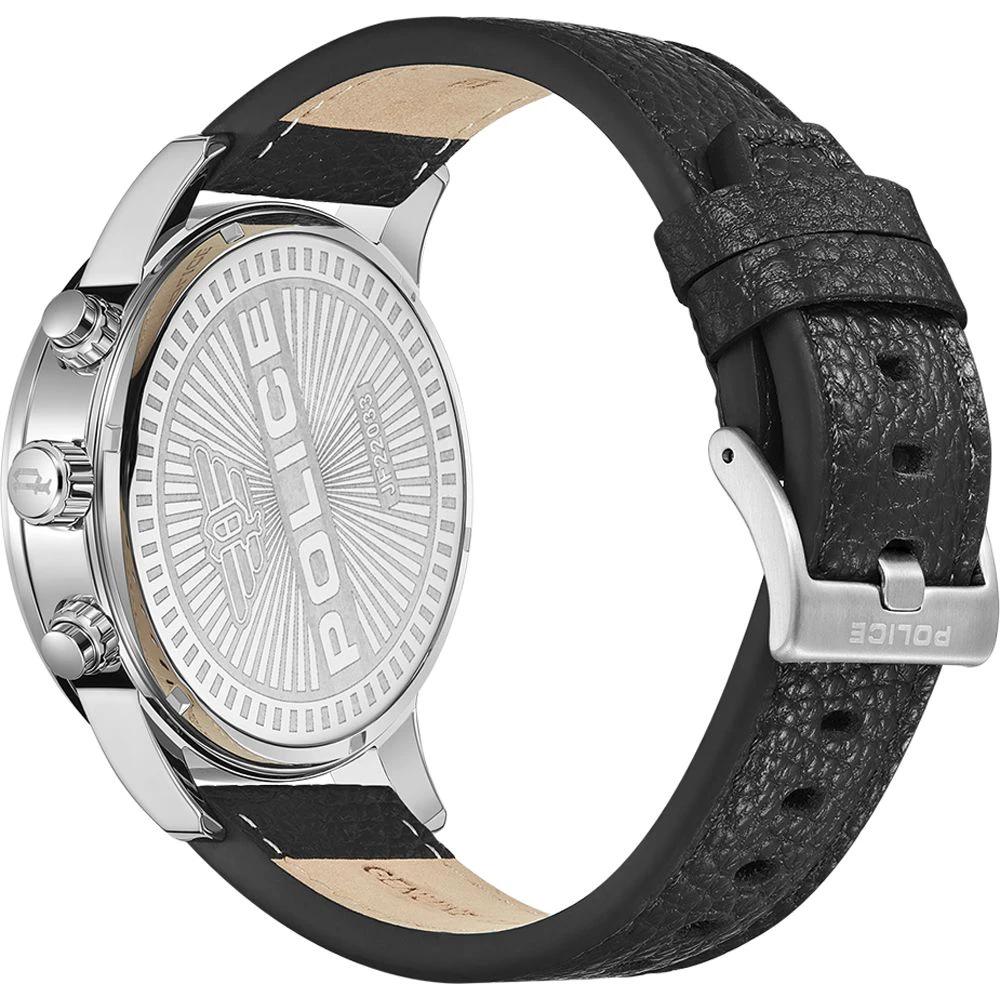 Police Black Leather Bracelet Watch by Police