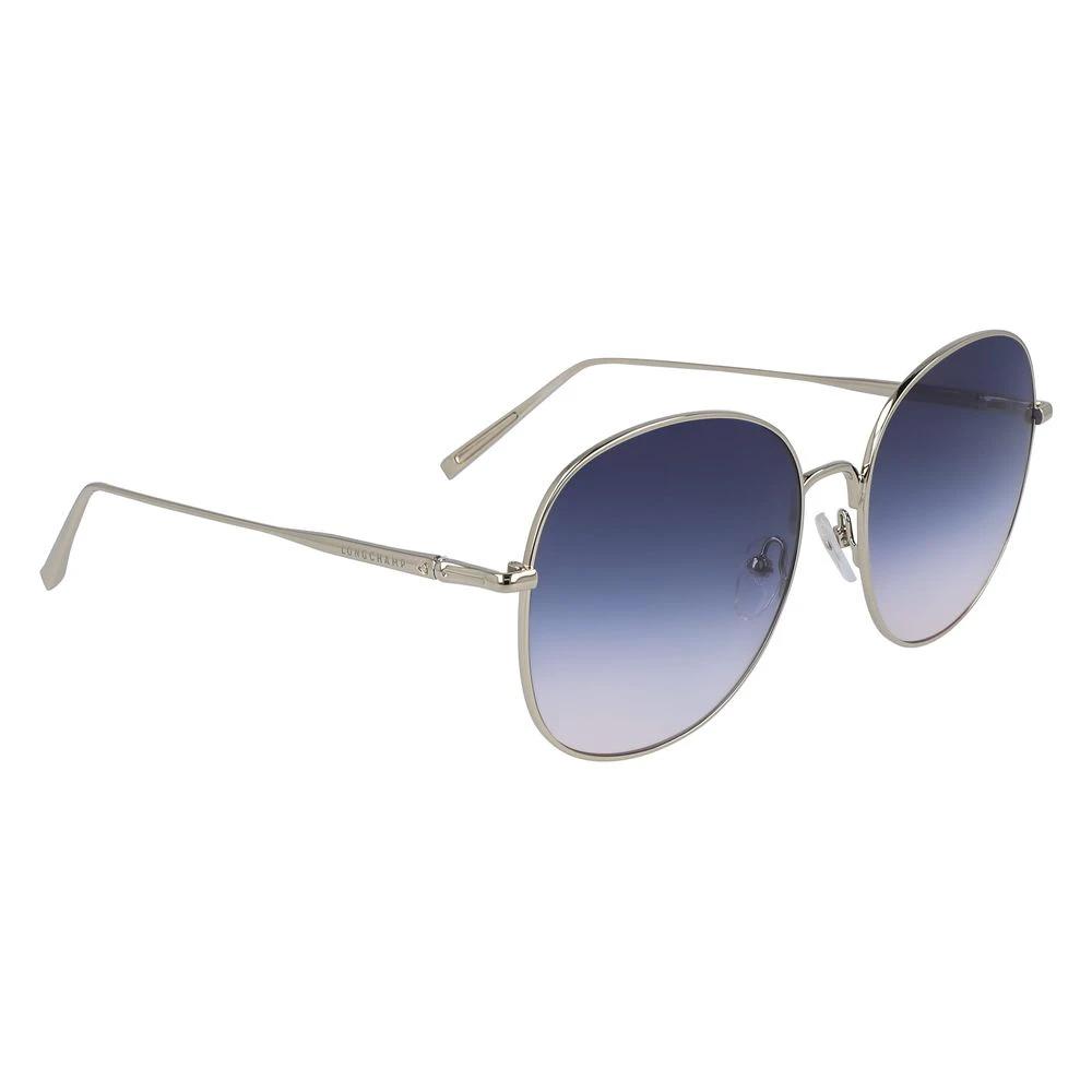 Longchamp Gold Metal Sunglasses by Longchamp