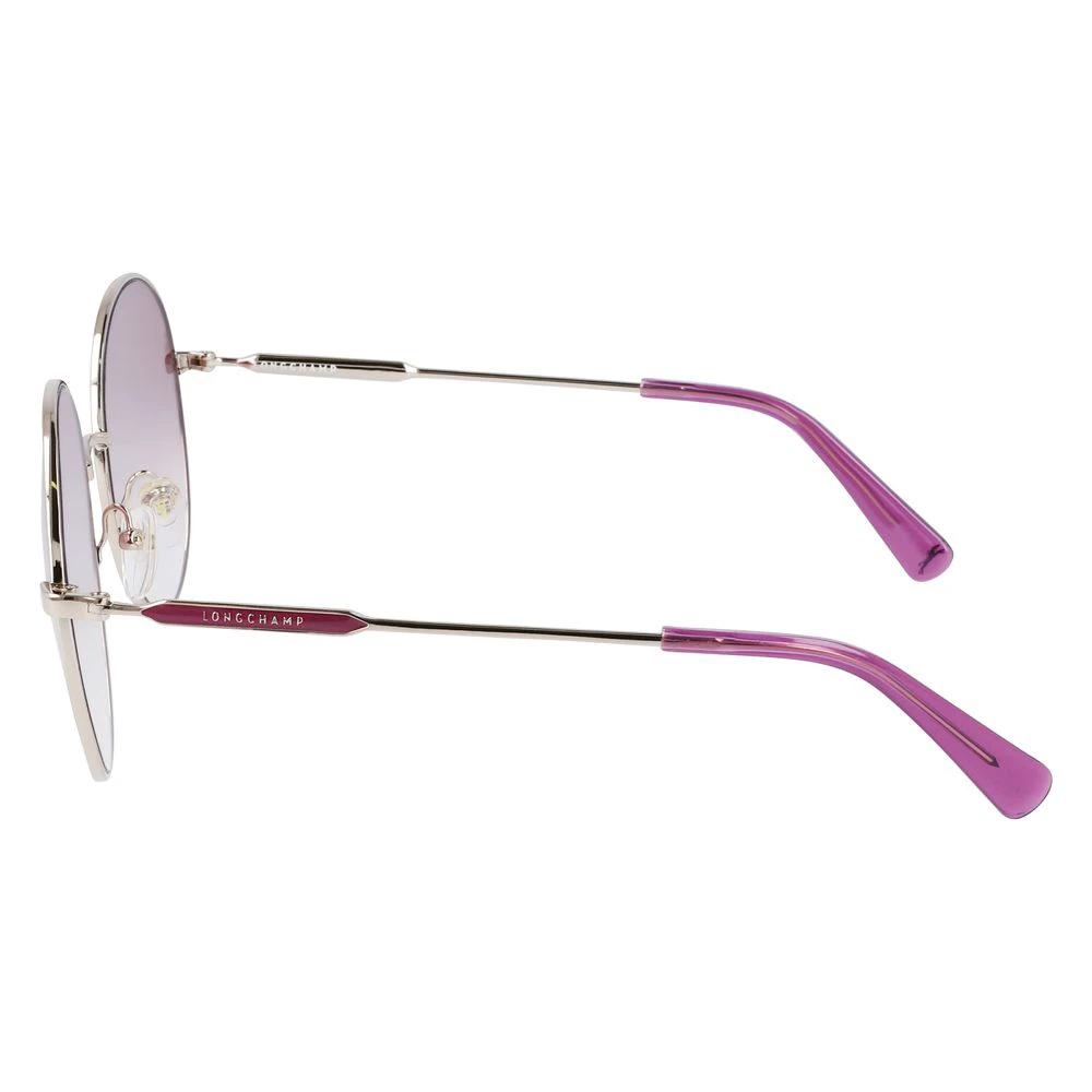 Longchamp Gold Metal Sunglasses by Longchamp