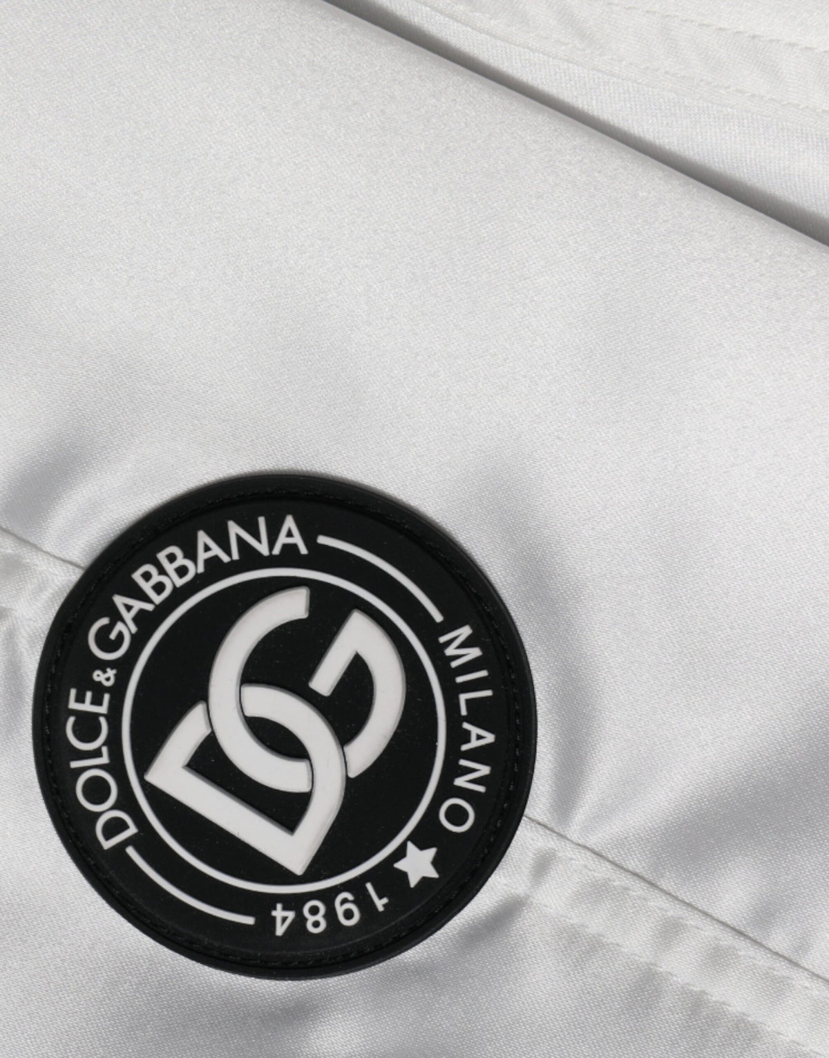 Bomber Dolce & Gabbana homme zippé en polyester blanc et noir – JKT3867