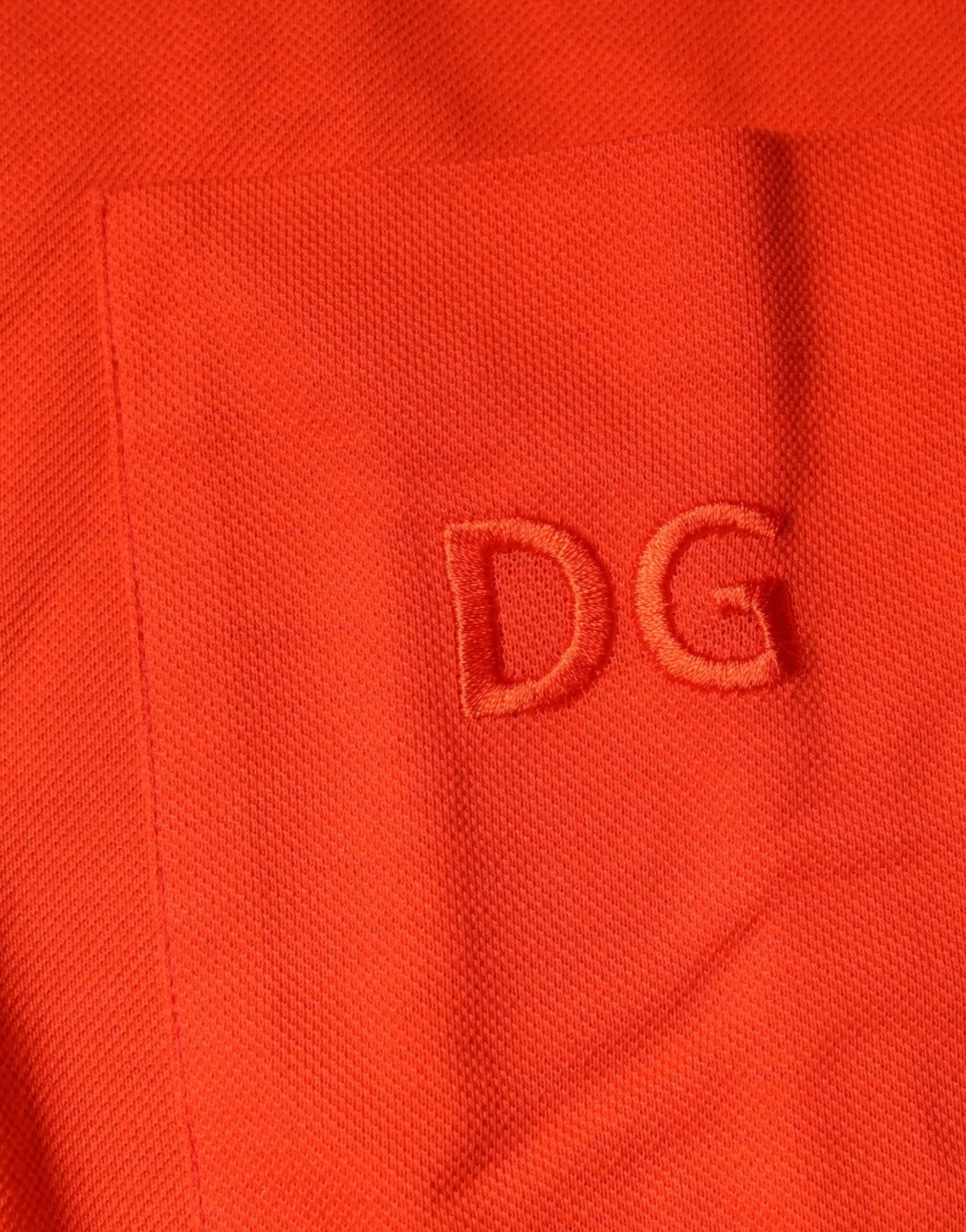 Dolce & Gabbana Orange Cotton Button Down Casual Polo Shirt by Dolce & Gabbana
