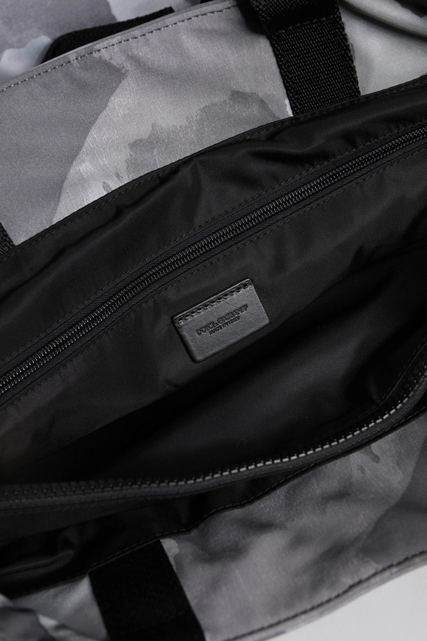 Dolce & Gabbana Black Camouflage Shoulder Strap Logo Plaque Bag by Dolce & Gabbana