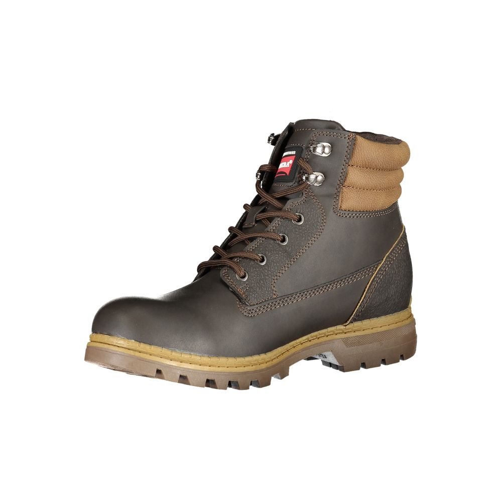 Carrera Marrone Poliuretano Men Ankle Boot