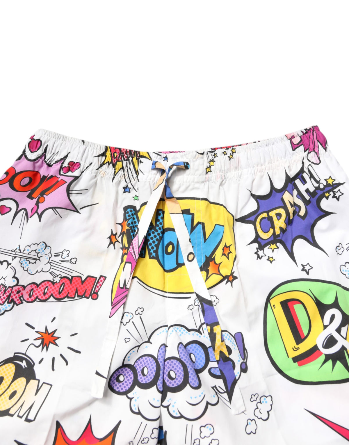 Pyjama Dolce & Gabbana homme en coton blanc à imprimé cartoon – KOS2281