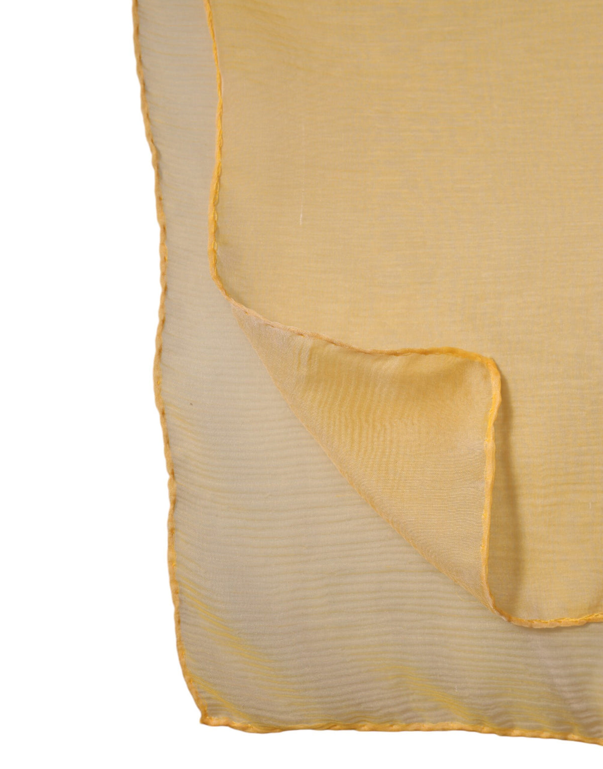 Écharpe Dolce & Gabbana femme châle rectangulaire en soie jaune – MS7485