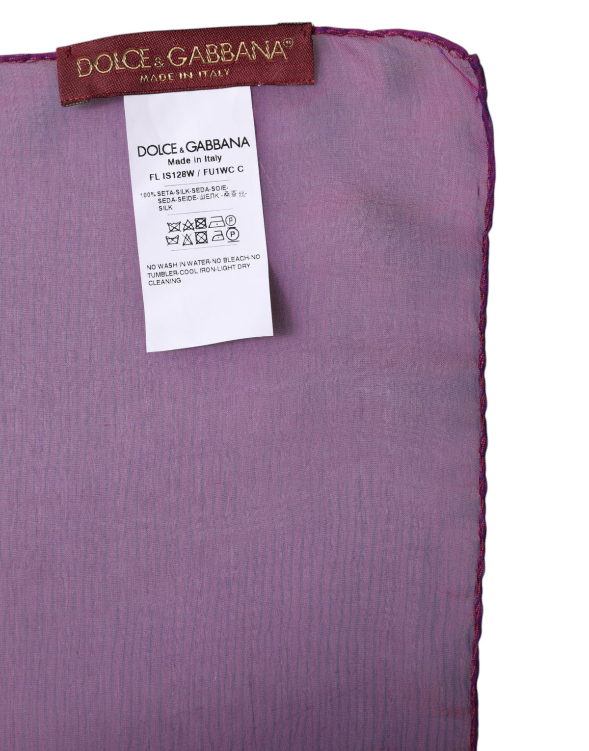 Châle Dolce & Gabbana femme en soie violet – MS7496