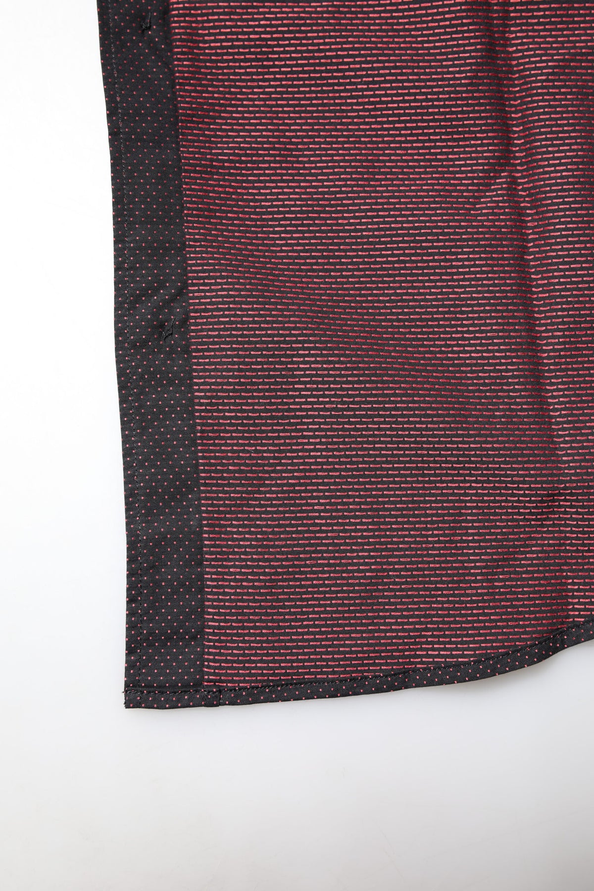 Chemise Dolce & Gabbana homme Gold slim fit en coton jacquard bordeaux à pois – TSH87751