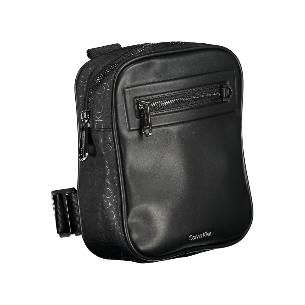 Calvin Klein Black Polyester Men Shoulder Bag by Calvin Klein