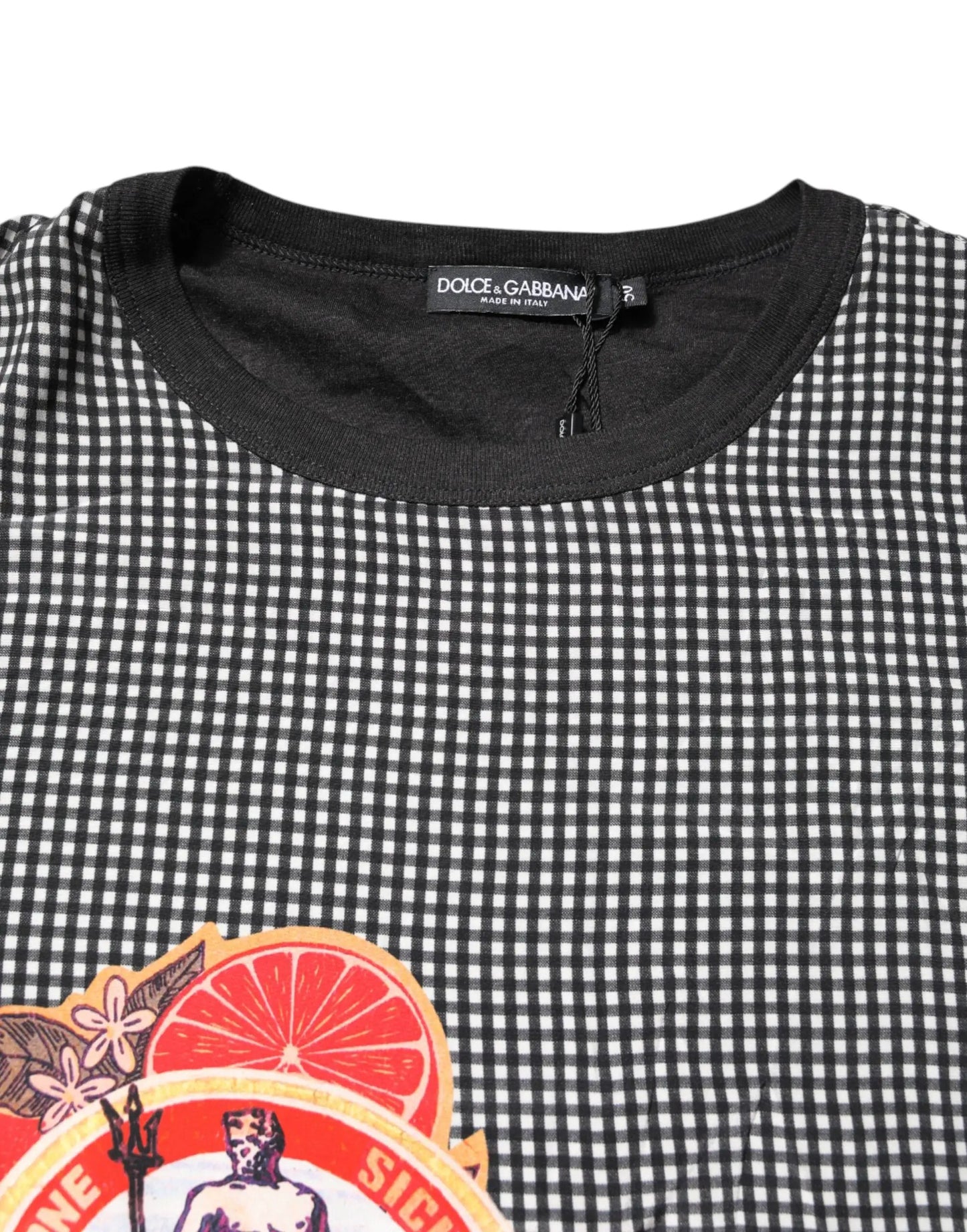 Dolce & Gabbana Black Graphic Print Short Sleeve T-shirt by Dolce & Gabbana