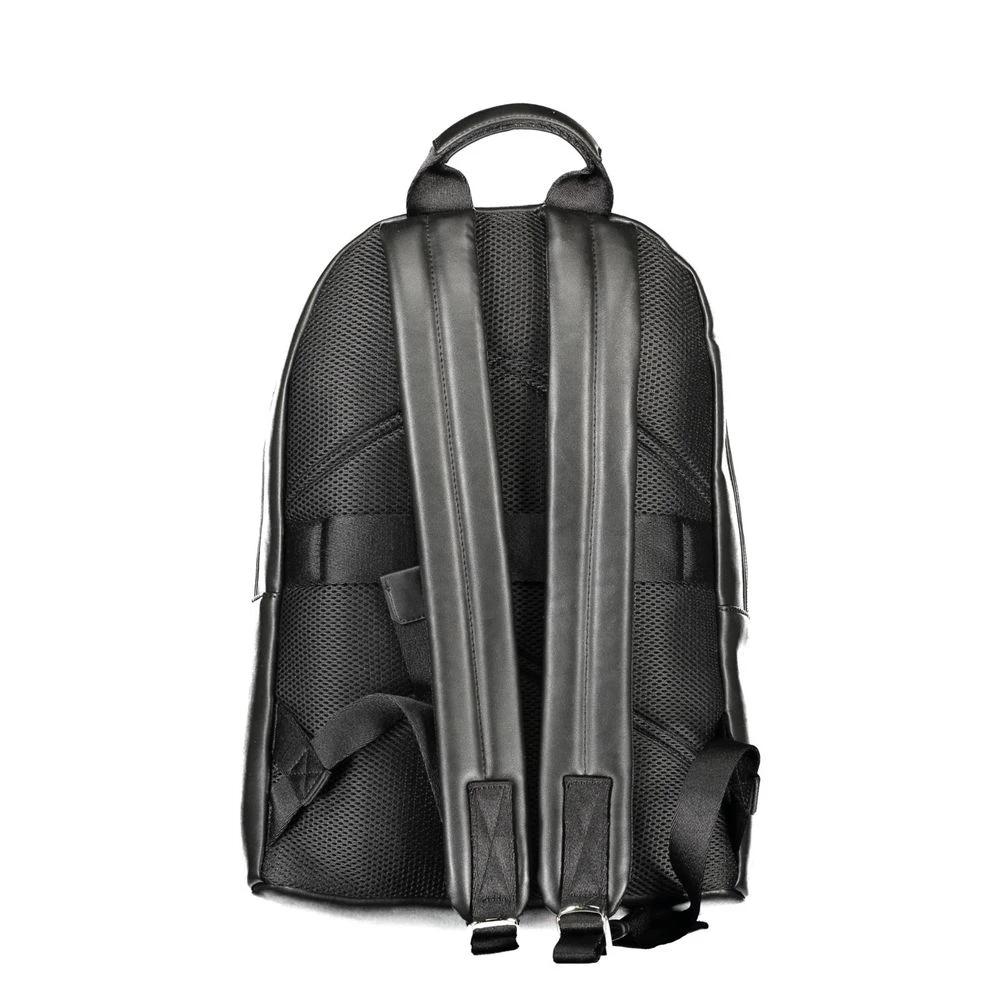 Calvin Klein Black Polyester Men Backpack by Calvin Klein