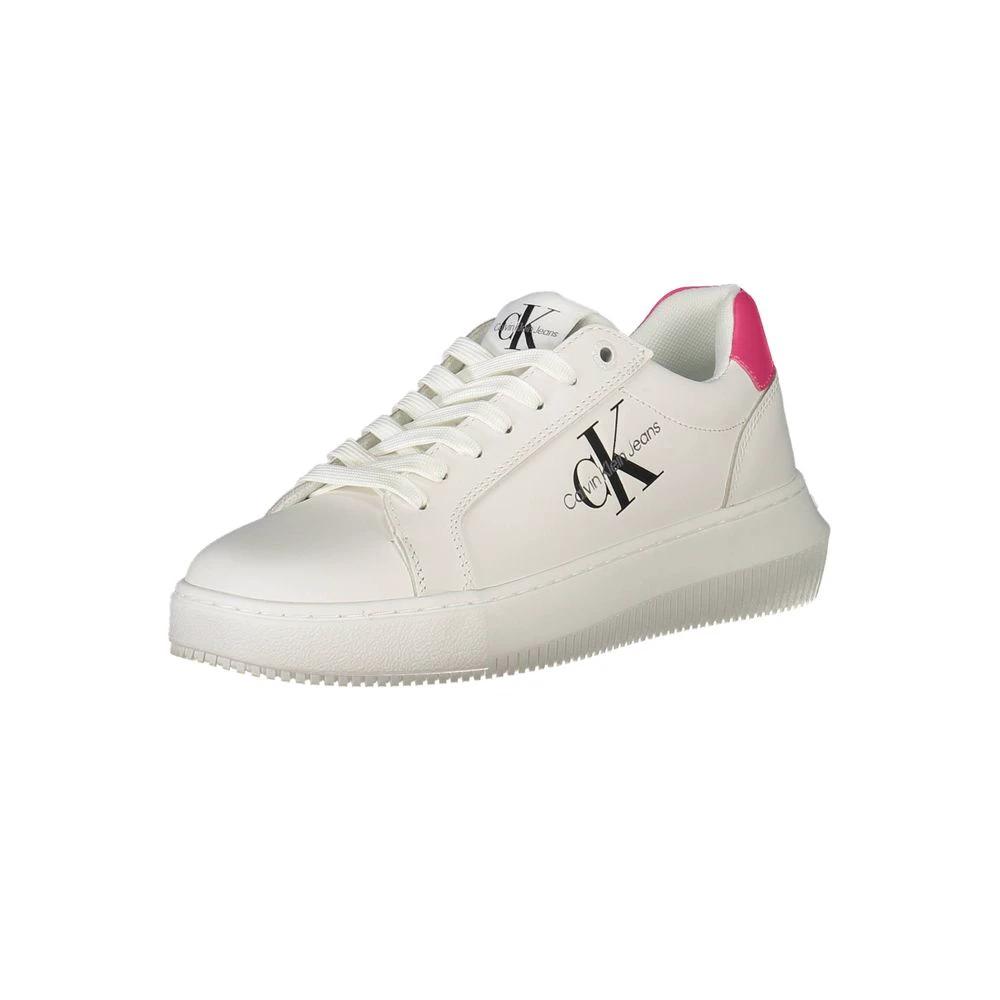 Calvin Klein White Leather Women Sneaker by Calvin Klein