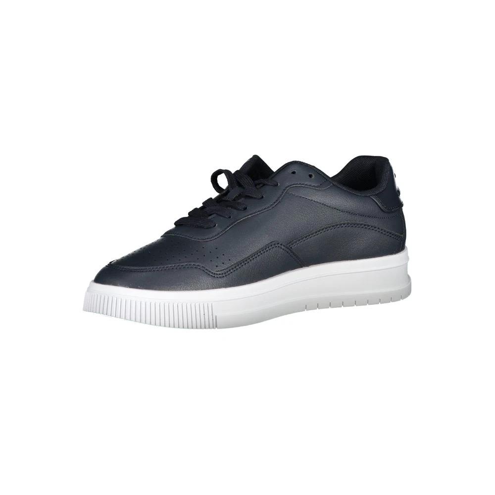 Tommy Hilfiger Blu Leather Men Sneaker by Tommy Hilfiger