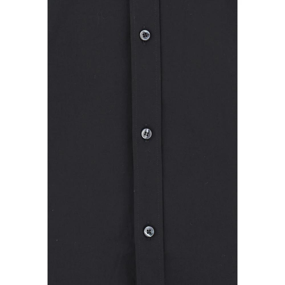 Dolce & Gabbana Black Elastane Dress Shirt by Dolce & Gabbana