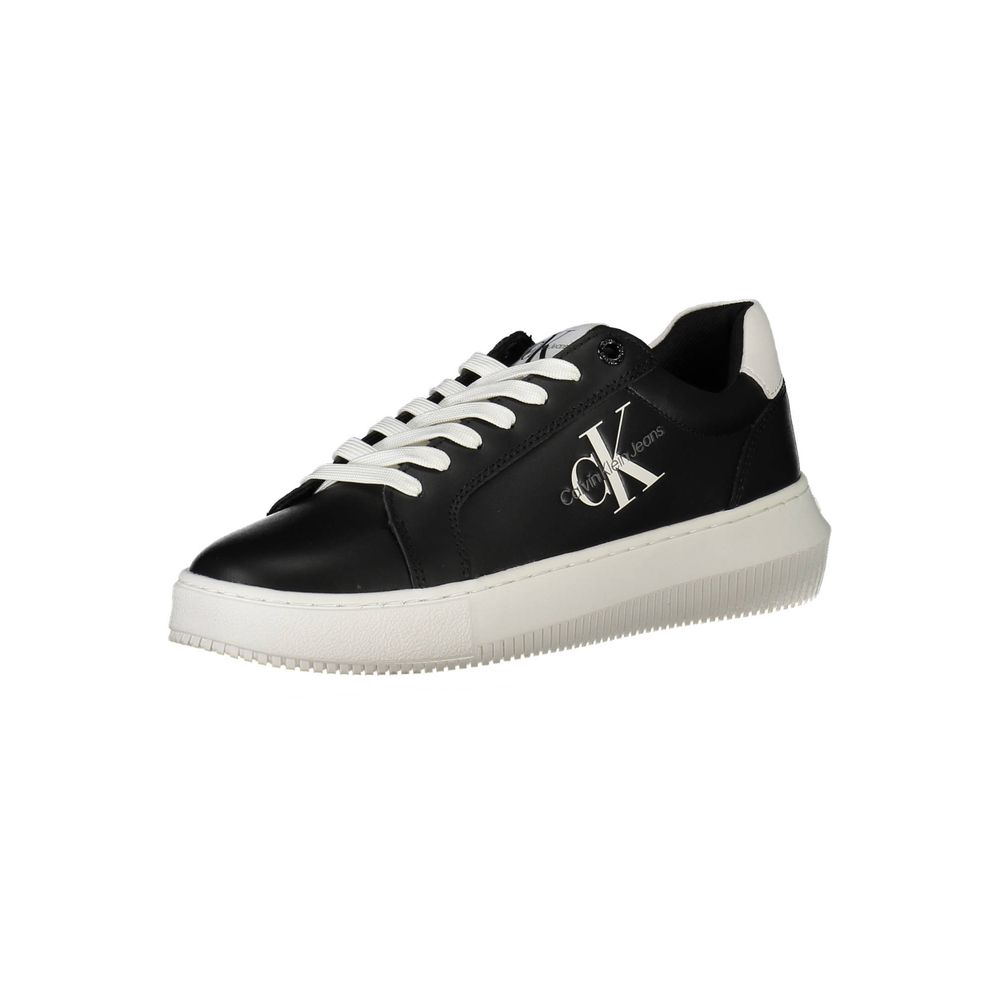 Calvin Klein Black Leather Women Sneaker by Calvin Klein