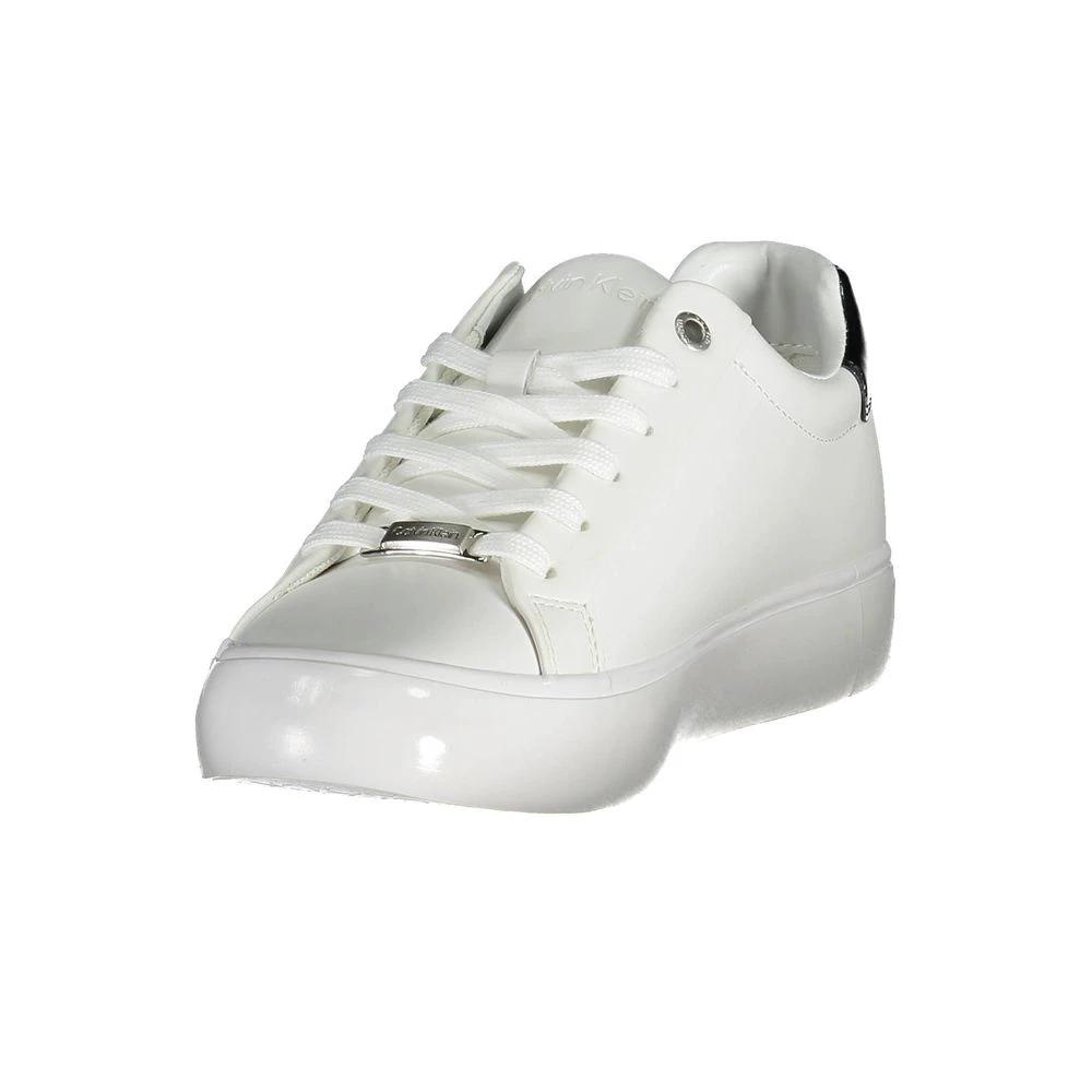Calvin Klein Bianco Pelle Women Sneaker by Calvin Klein