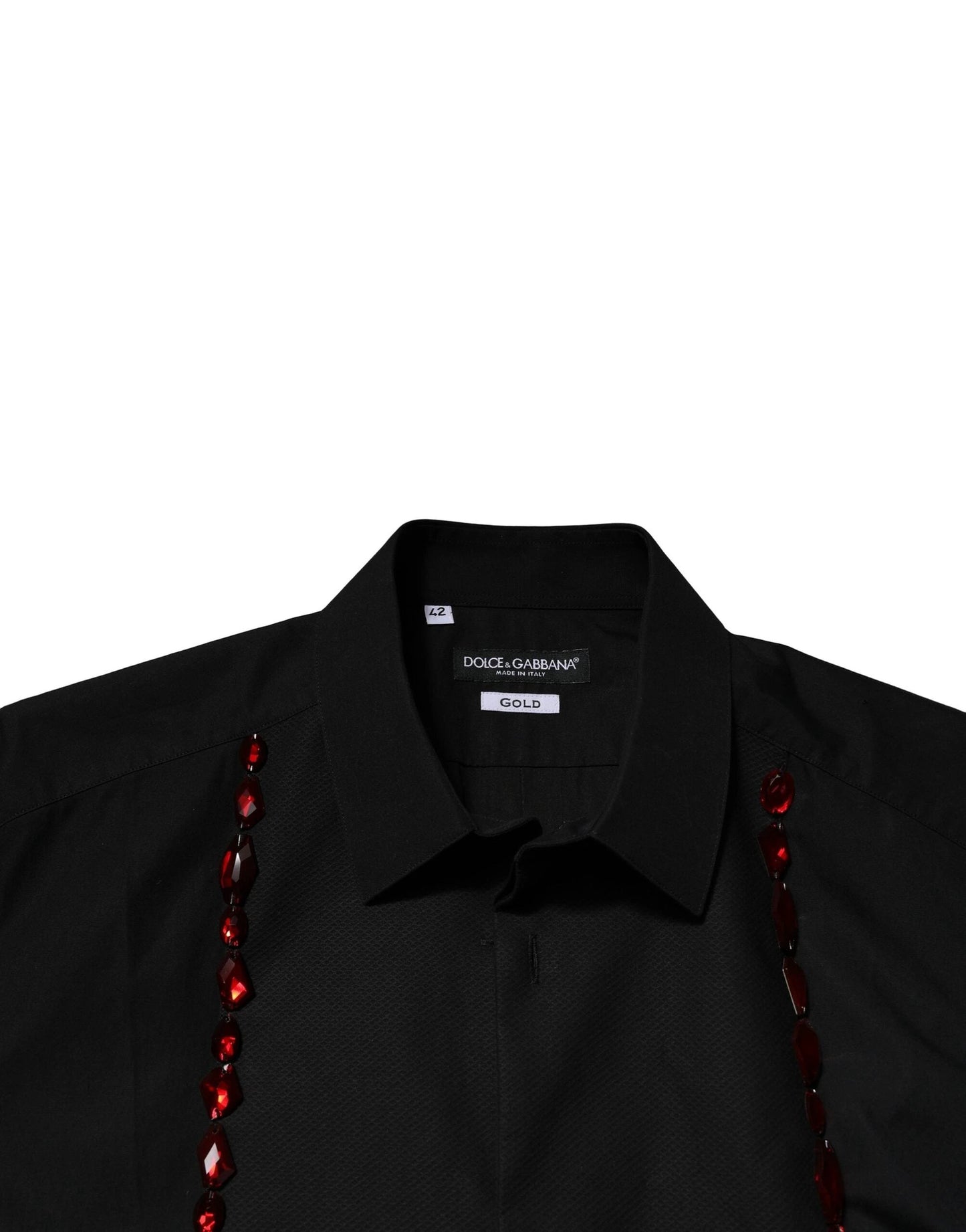 Dolce & Gabbana Black Crystal GOLD Formal Men Dress Shirt by Dolce & Gabbana