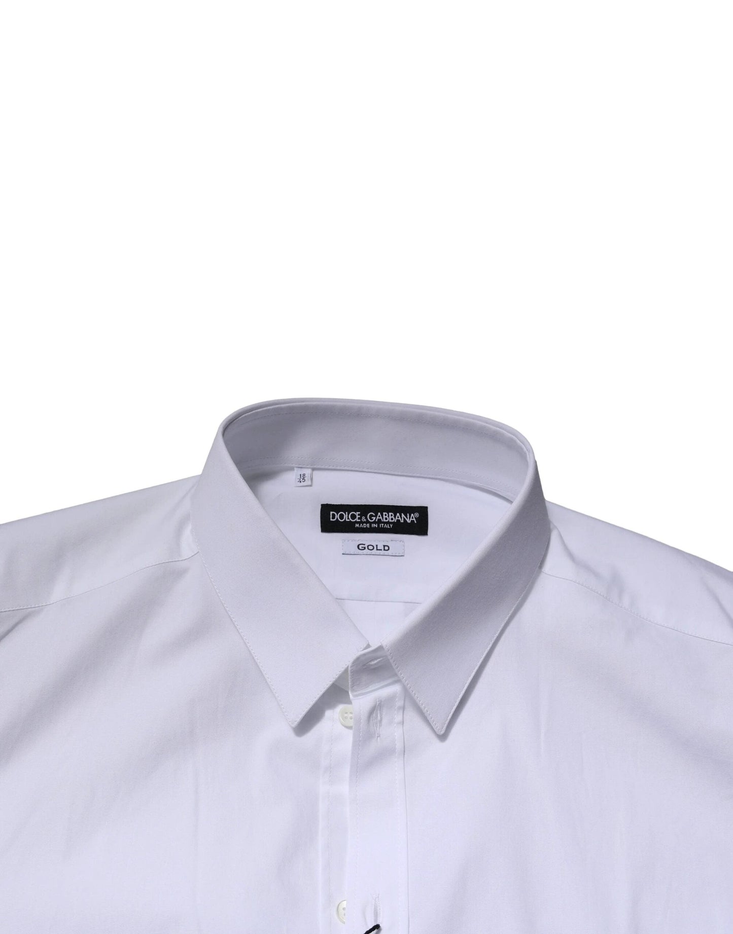 Dolce & Gabbana White GOLD Long Sleeves Dress Formal Shirt by Dolce & Gabbana