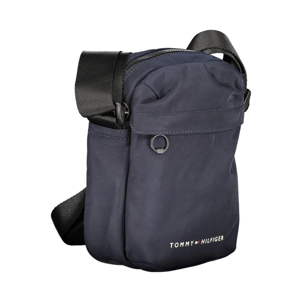 Tommy Hilfiger Blue Recycled Polyester Men Shoulder Bag by Tommy Hilfiger