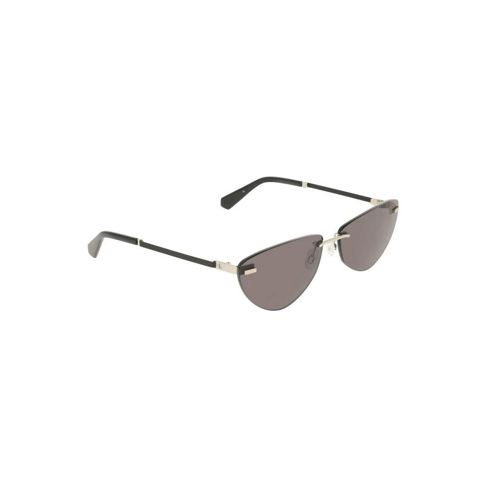 Calvin Klein Black Metal Women Sunglass by Calvin Klein