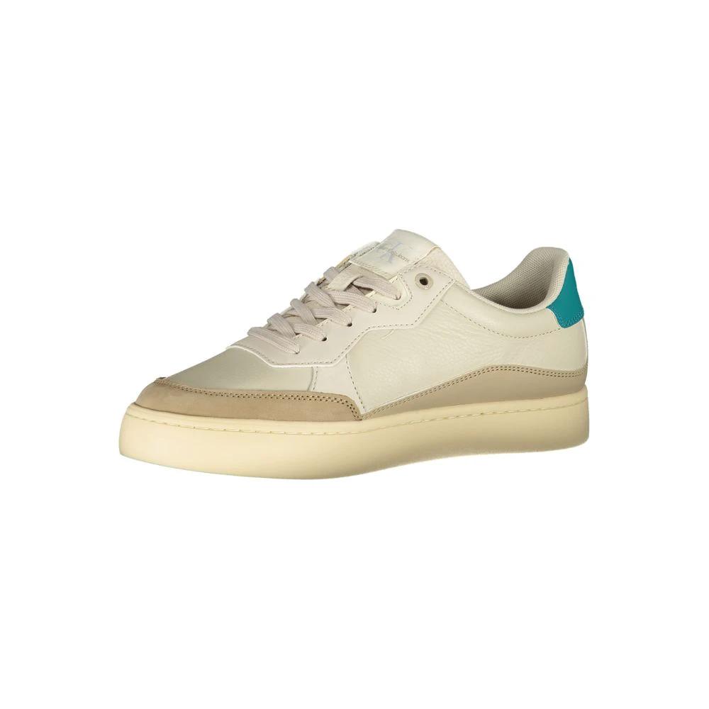 Calvin Klein Beige Polyurethane Men's Sneaker by Calvin Klein