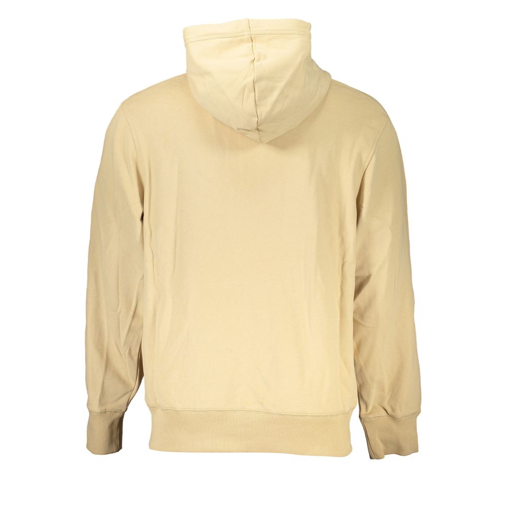Sweat à capuche zippé Calvin Klein homme en coton beige – CA-27233