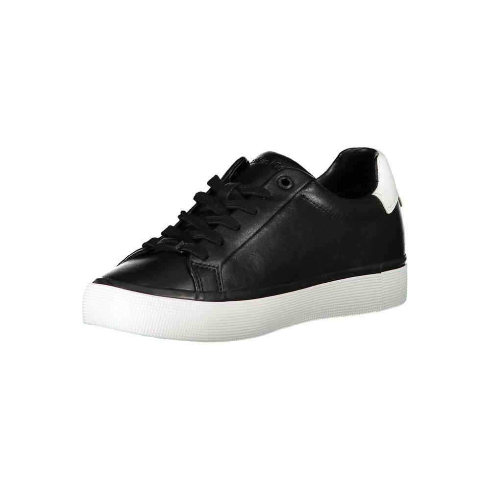 Calvin Klein Black Leather Women Sneaker by Calvin Klein