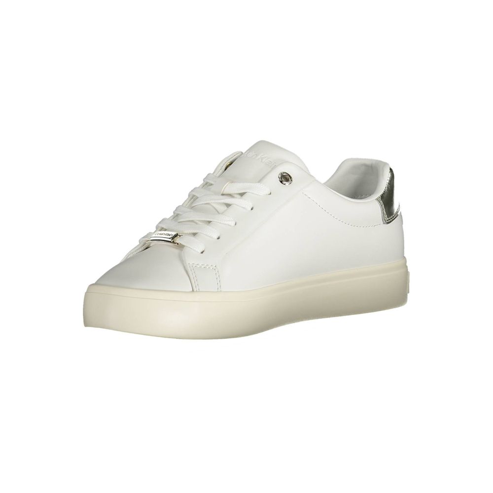Calvin Klein Bianco Pelle Women Sneaker by Calvin Klein