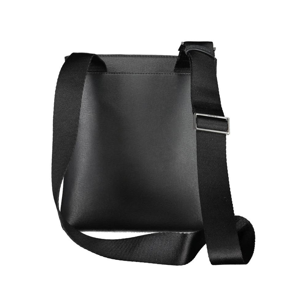 Calvin Klein Eco-Conscious Black Shoulder Bag with Logo by Calvin Klein
