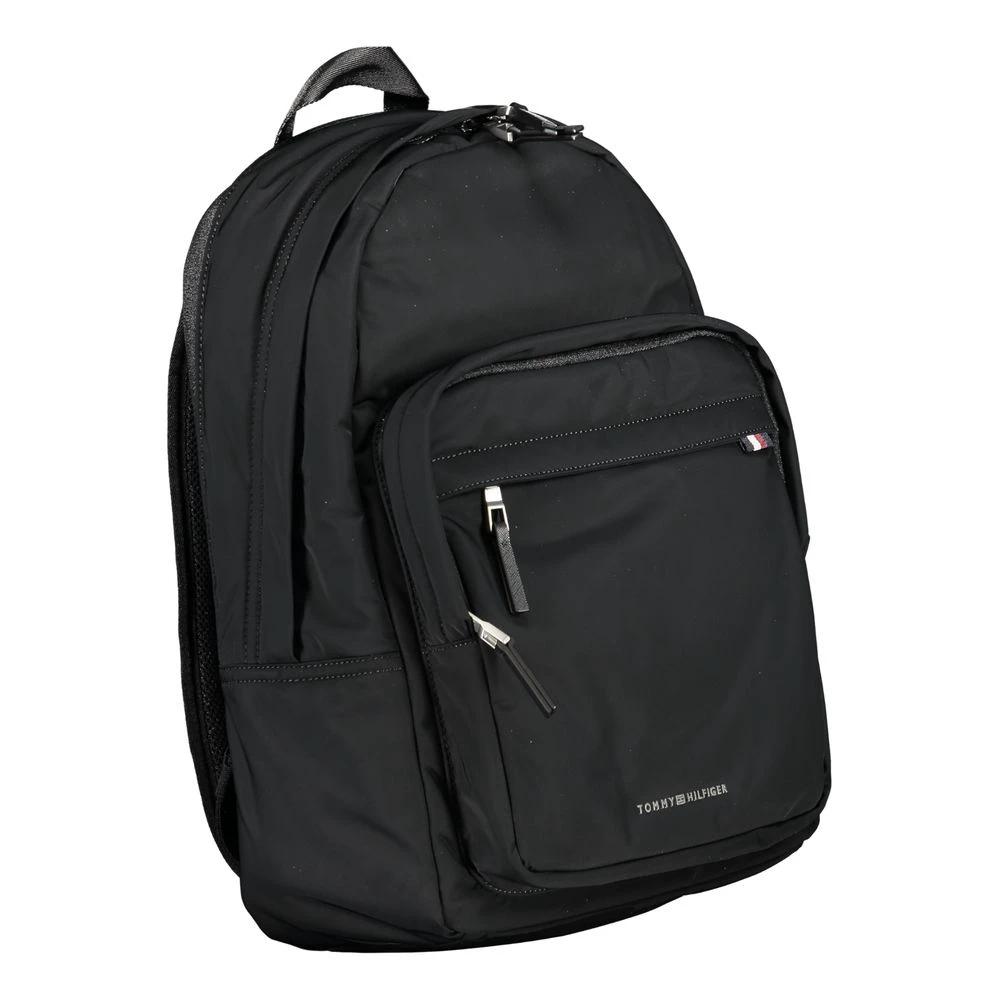 Tommy Hilfiger Black Polyester Men Backpack by Tommy Hilfiger