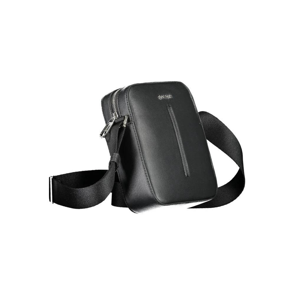 Calvin Klein Black Polyester Men's Shoulder Bag by Calvin Klein