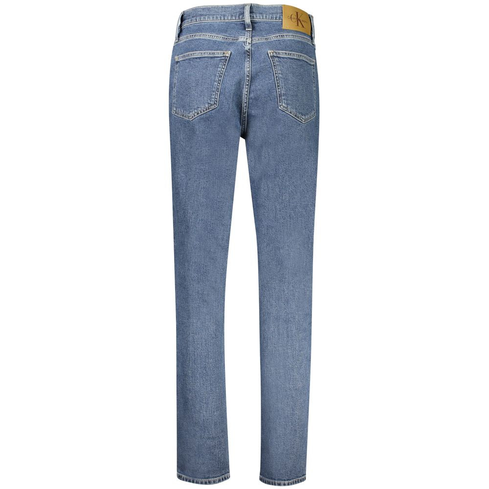 Mom jean Calvin Klein femme en coton bleu – CA-32589
