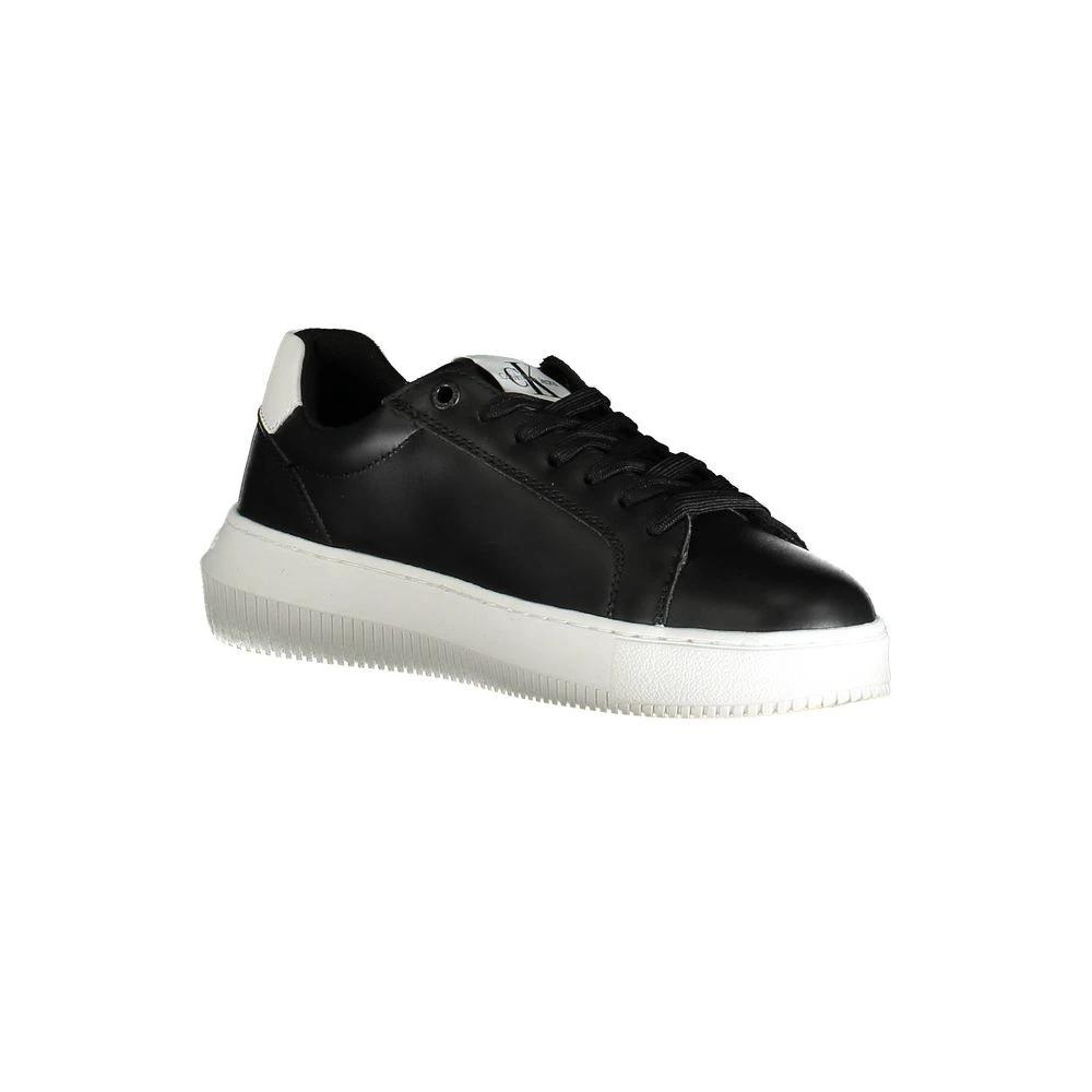 Calvin Klein Black Leather Women Sneaker by Calvin Klein