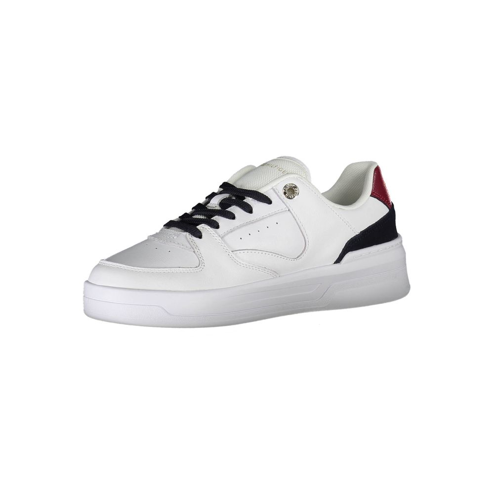 Baskets Tommy Hilfiger femme en cuir blanc – TO-20368