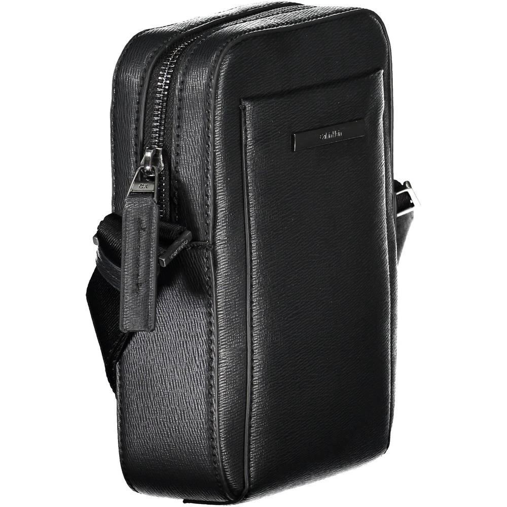 Calvin Klein Black Polyurethane Men Shoulder Bag by Calvin Klein