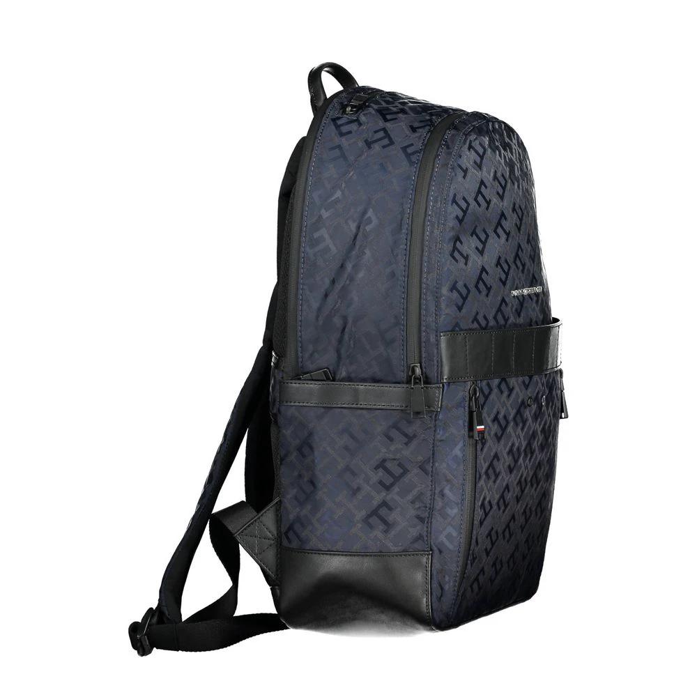Tommy Hilfiger Blue Polyester Mens Backpack by Tommy Hilfiger