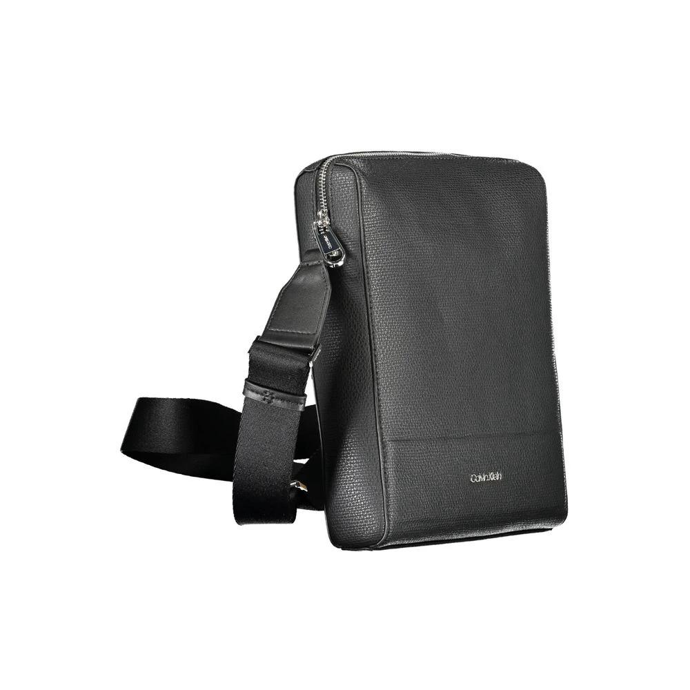 Calvin Klein Black Polyurethane Men Shoulder Bag by Calvin Klein