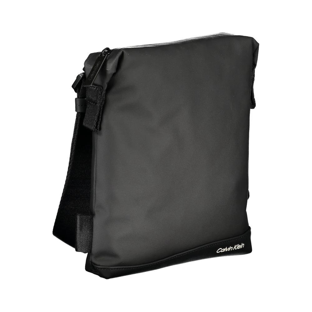 Calvin Klein Elegant Black Shoulder Bag with Contrast Details by Calvin Klein
