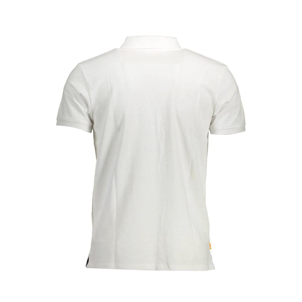 Timberland White Cotton Men Polo Shirt by Timberland