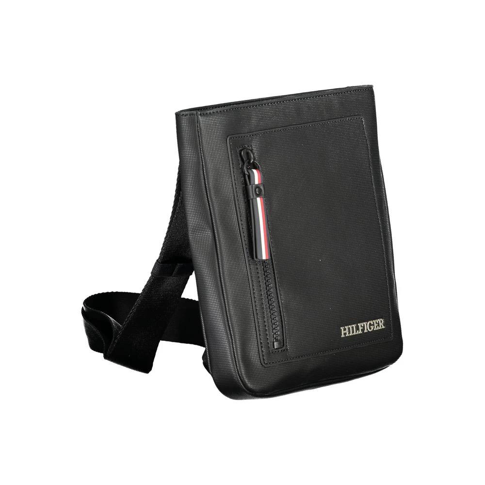 Tommy Hilfiger Black Polyurethane Men Shoulder Bag by Tommy Hilfiger