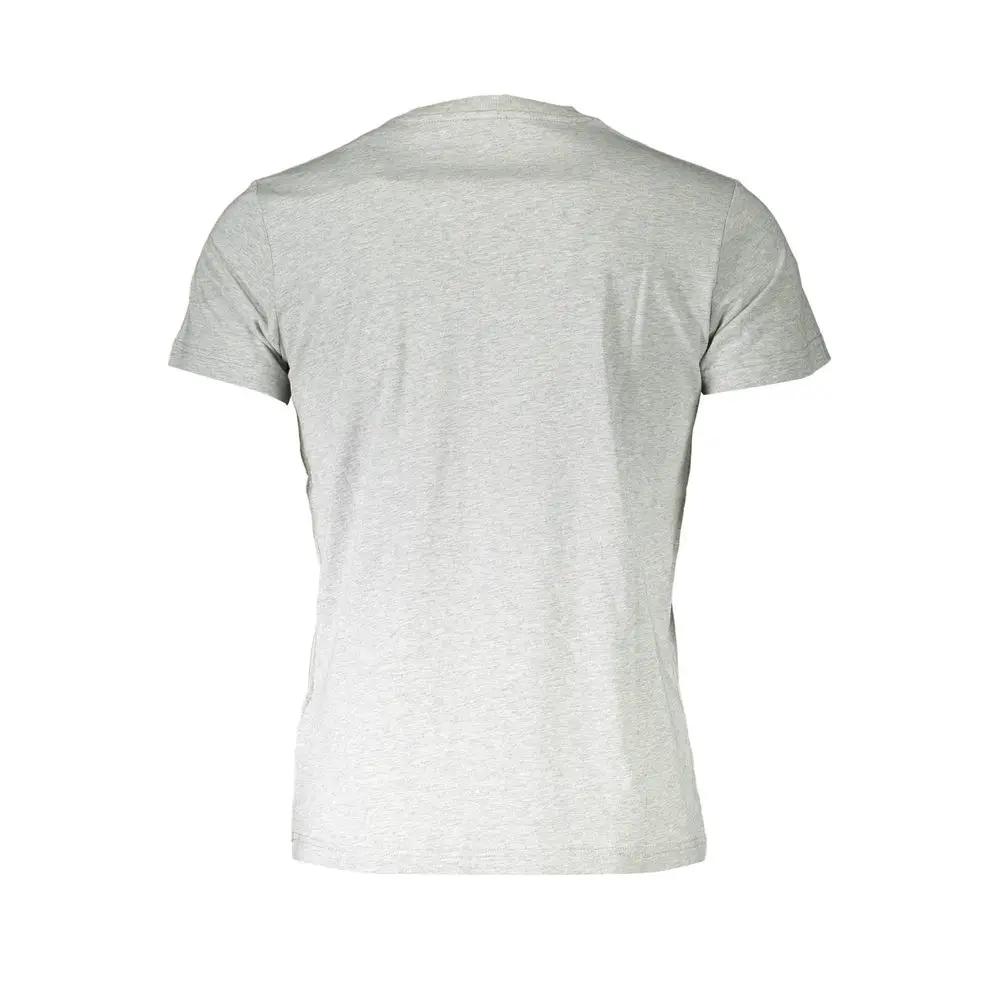 Diesel Grigio Cotton Men T-Shirt by Diesel