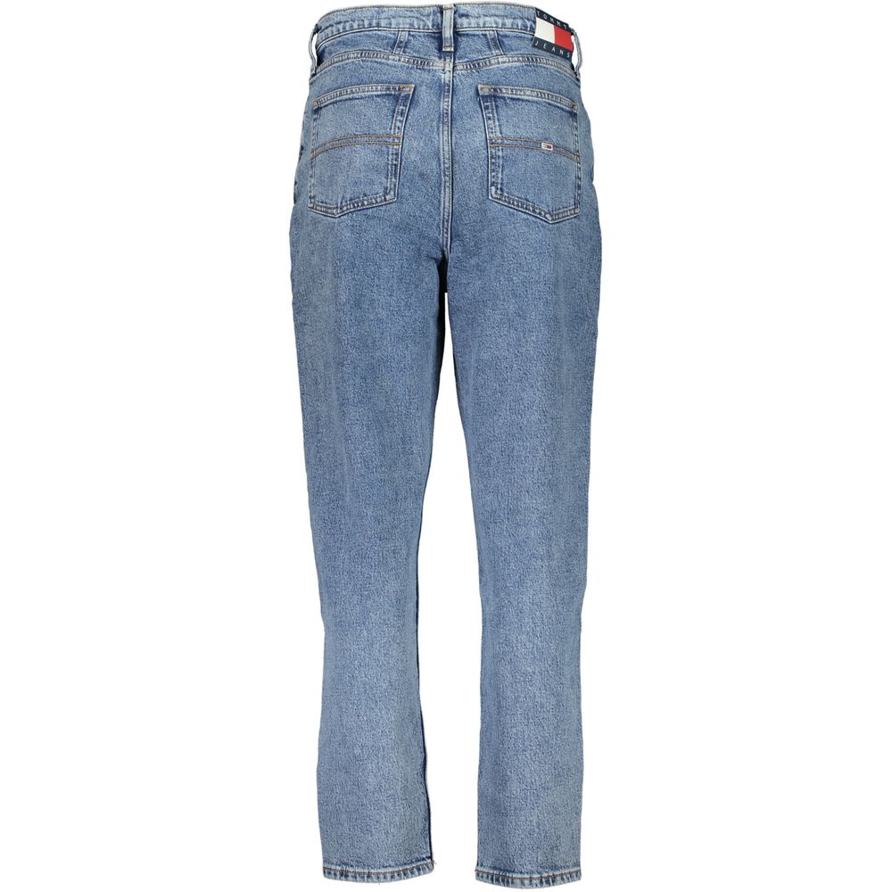 Mom jean Tommy Hilfiger femme taille ultra-haute en coton bleu – TO-29350