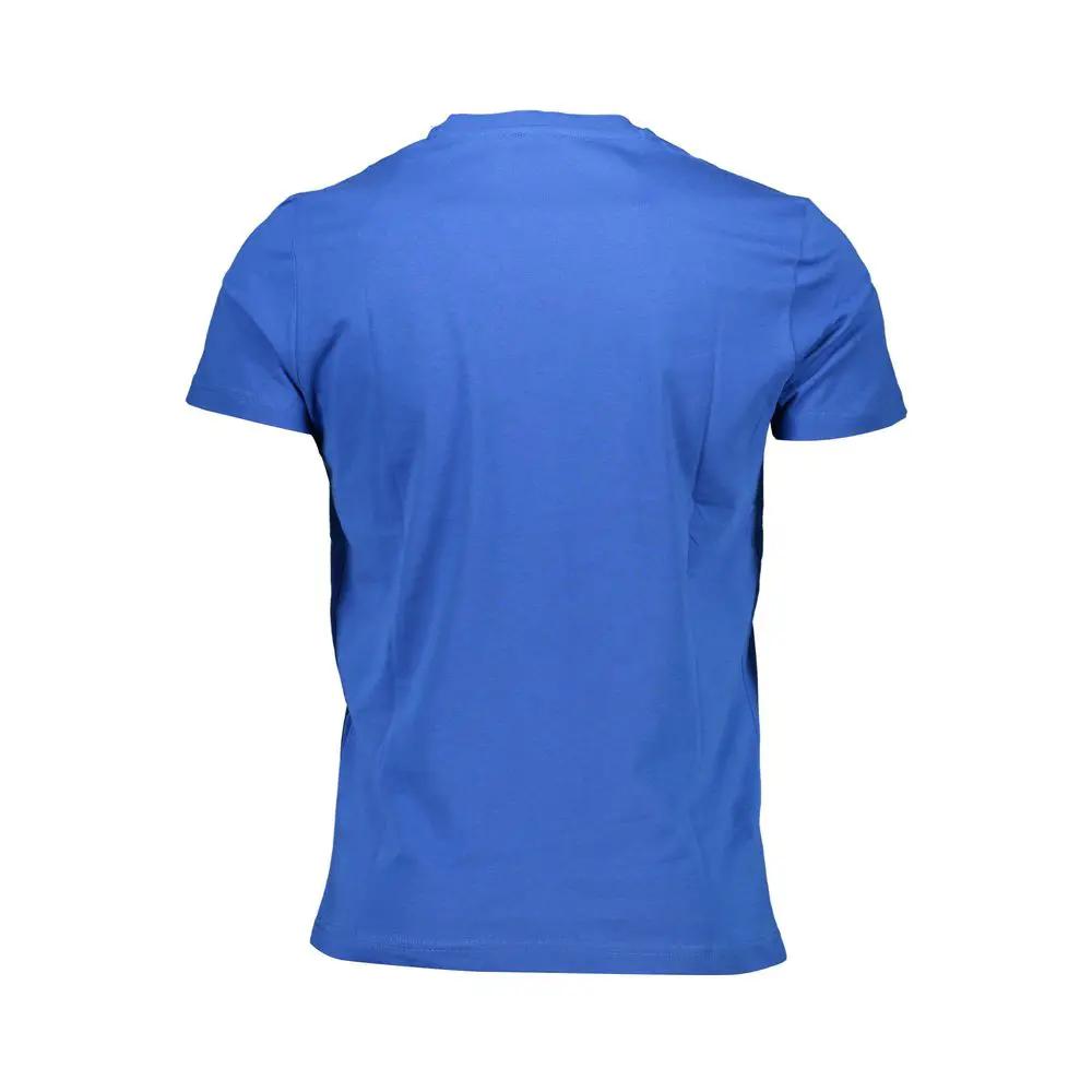 Diesel Blu Cotton Men T-Shirt by Diesel