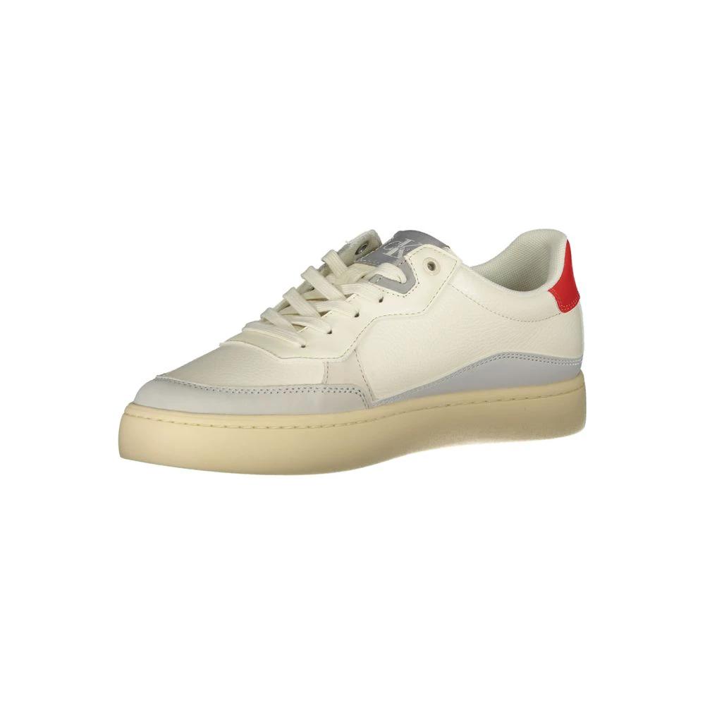 Calvin Klein White Polyurethane Men Sneaker by Calvin Klein