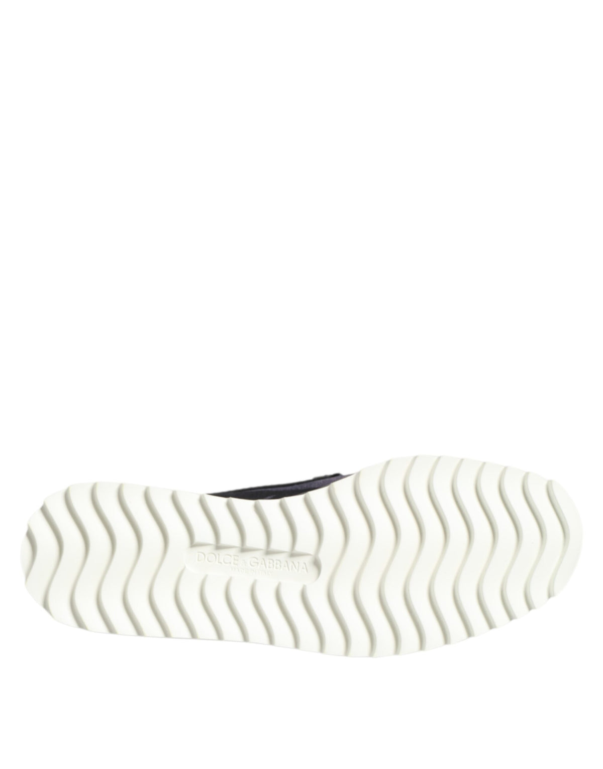 Baskets Dolce & Gabbana homme slip-on Tropical en coton et cuir noir – MV7359