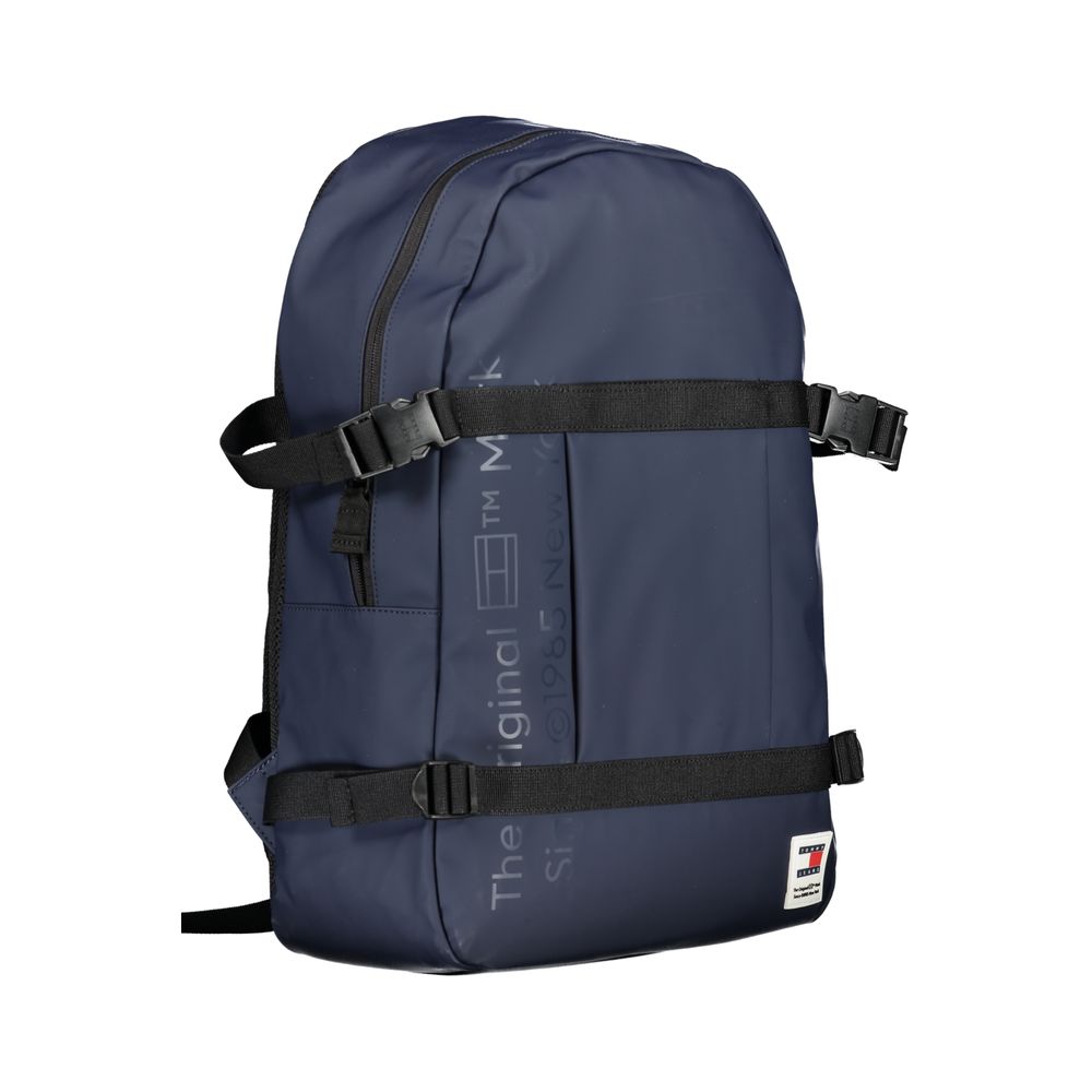 Tommy Hilfiger Blue Polyurethane Men Backpack by Tommy Hilfiger