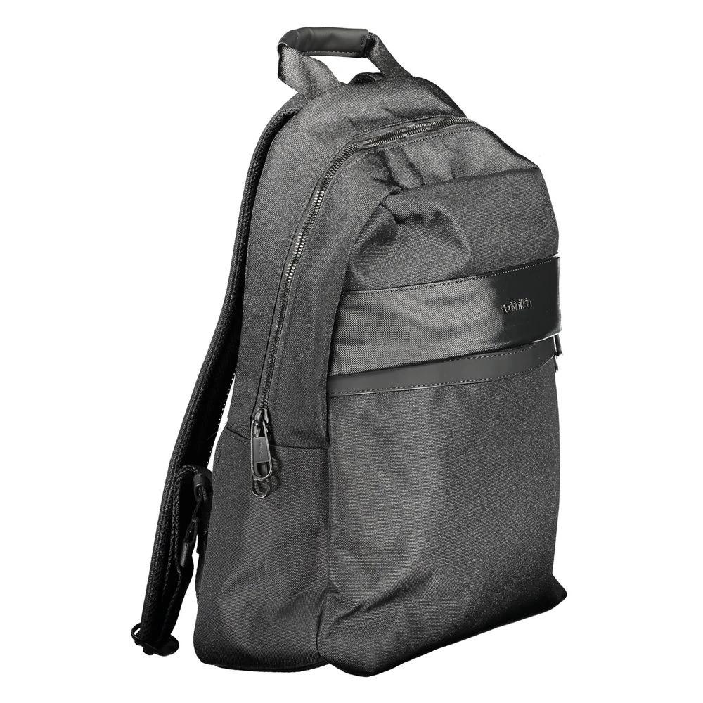 Calvin Klein Black Polyester Men Backpack by Calvin Klein