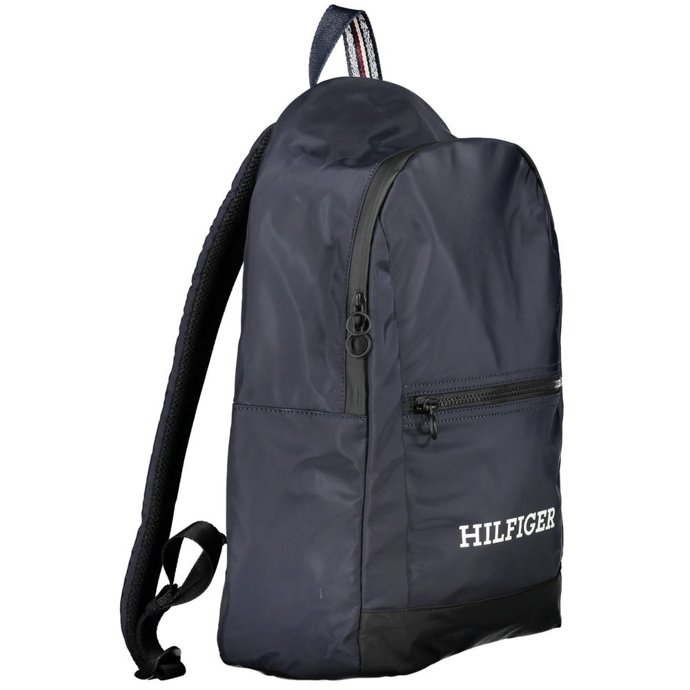 Tommy Hilfiger Blue Polyester Men Backpack by Tommy Hilfiger