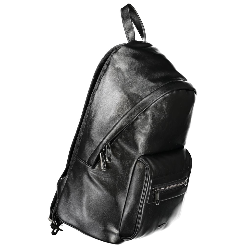 Calvin Klein Black Polyester Men's Backpack by Calvin Klein